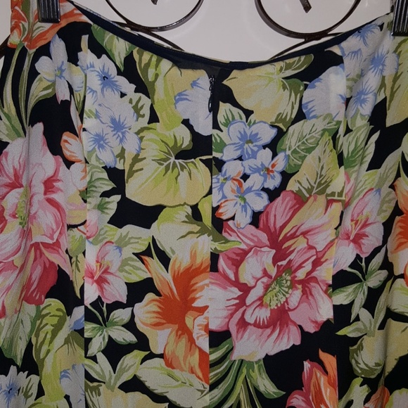 Talbots pure silk floral skirt - Picture 5 of 8